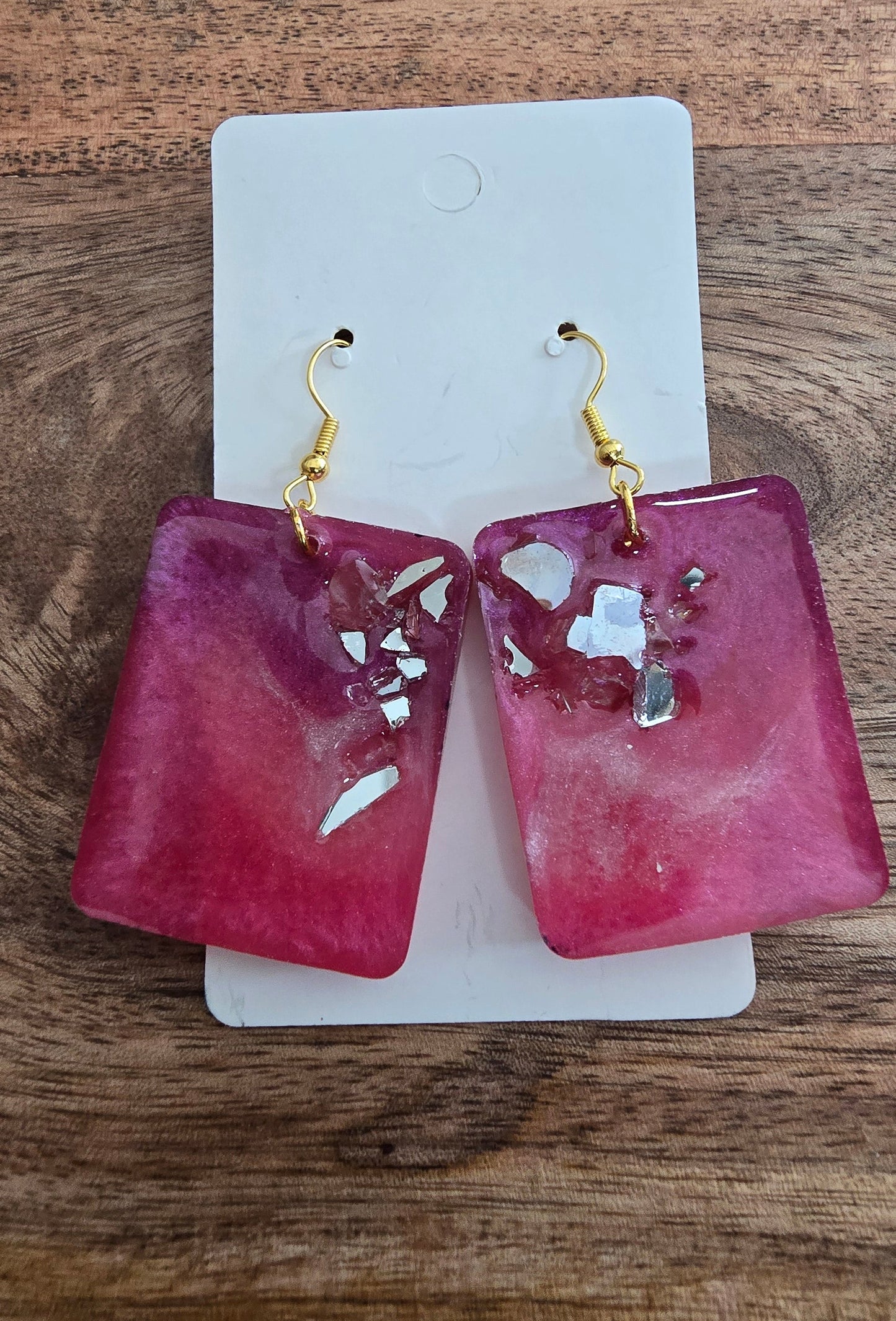 Pink Crystals (Reversible wearing earrings)