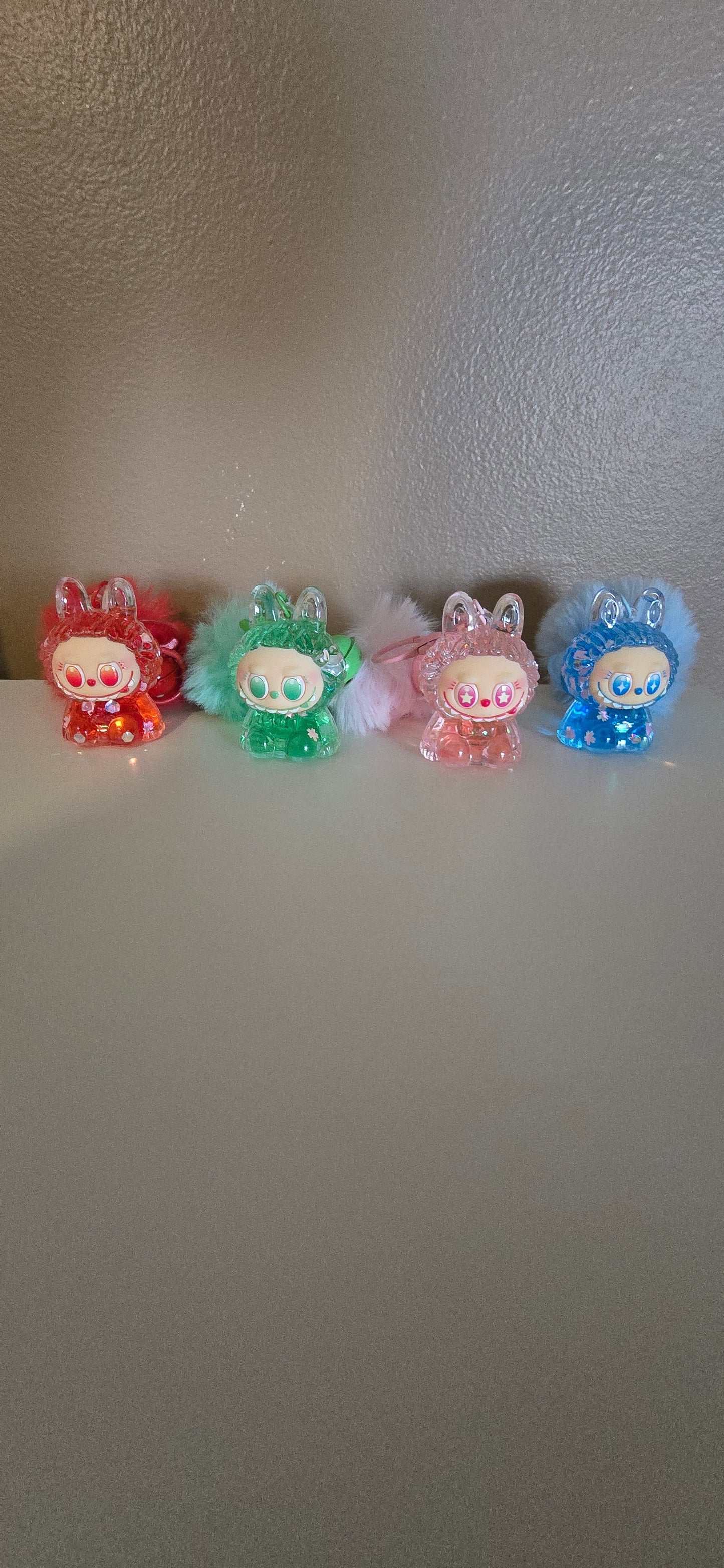 Pink Little Monster keychain