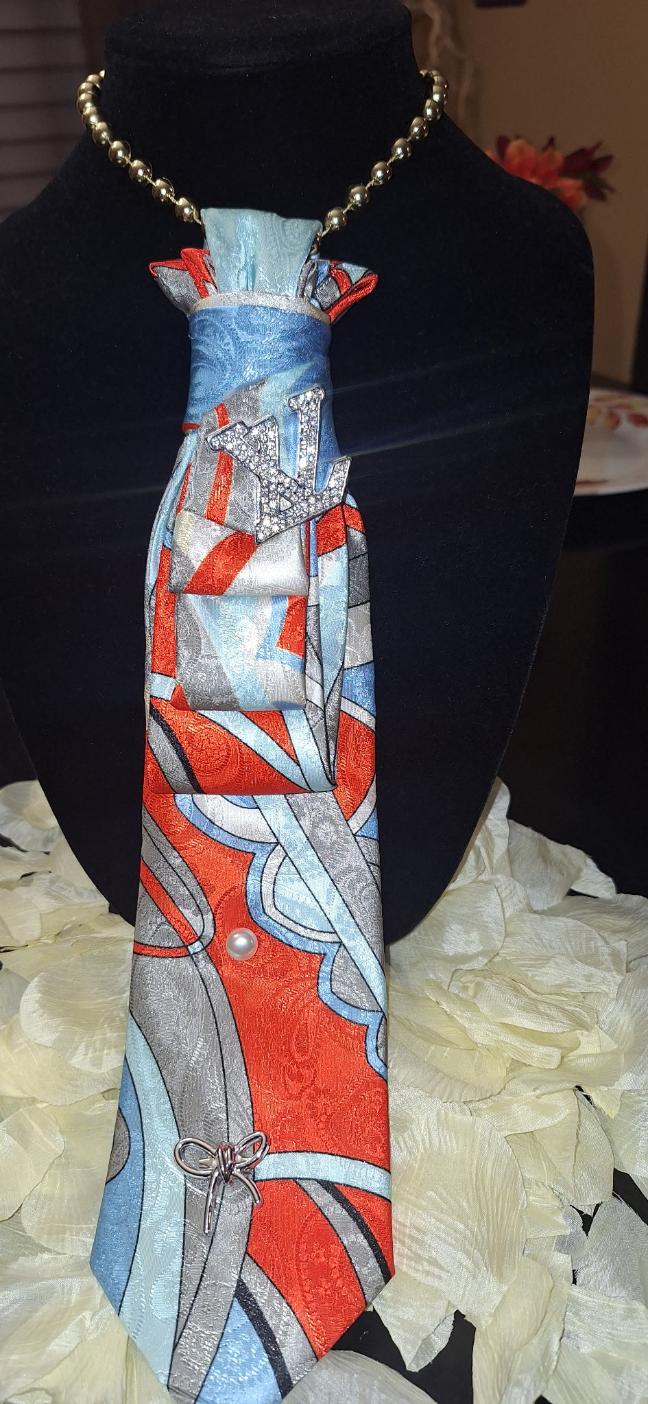 Royal Coral Tie- by Pretti Gurlz