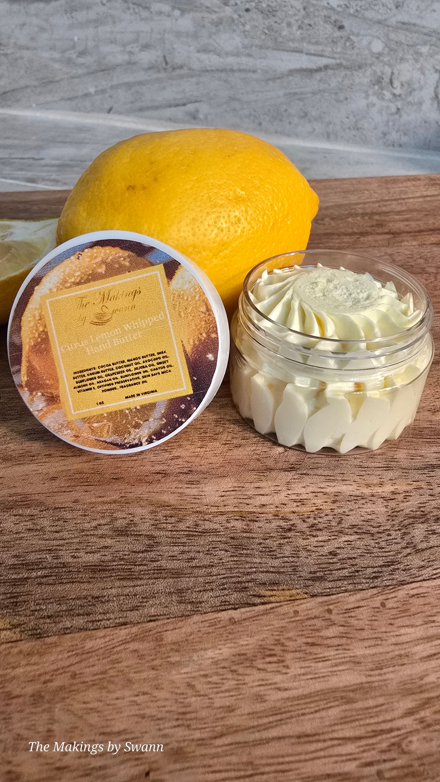 Citrus Lemon Whipped Hand Butter 1 oz