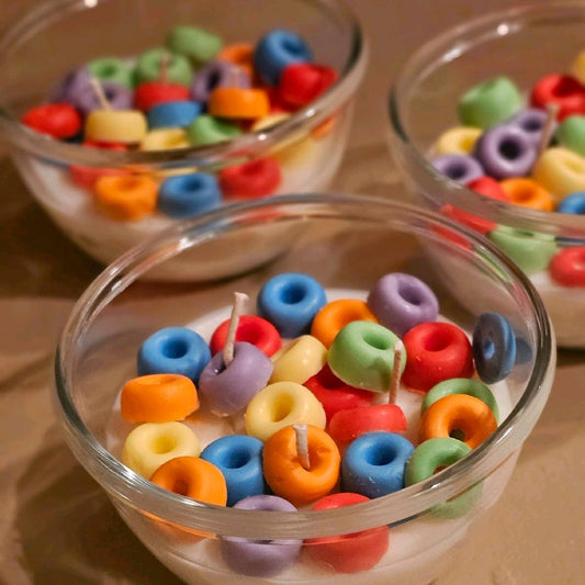 Froot loop candle