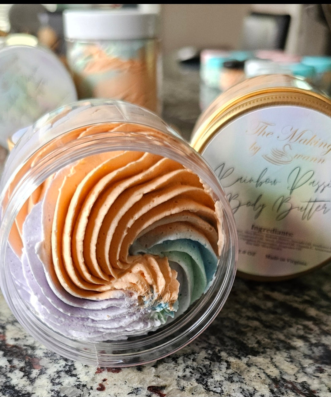 Rainbow Passion Whipped body butter 2.5 oz