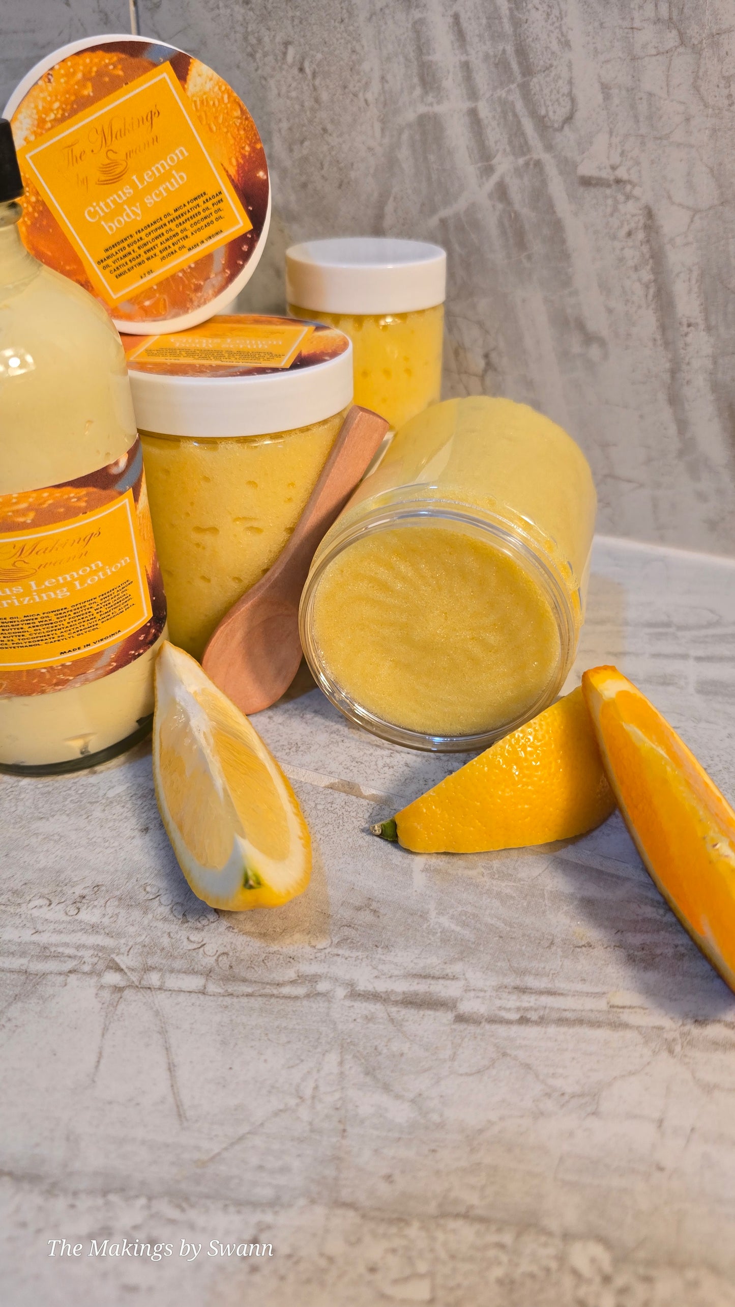 Citrus Lemon Sugar body scrub 6.7 oz