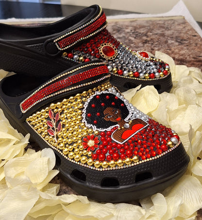 Croc Like shoes customized shoes (size 8/9)