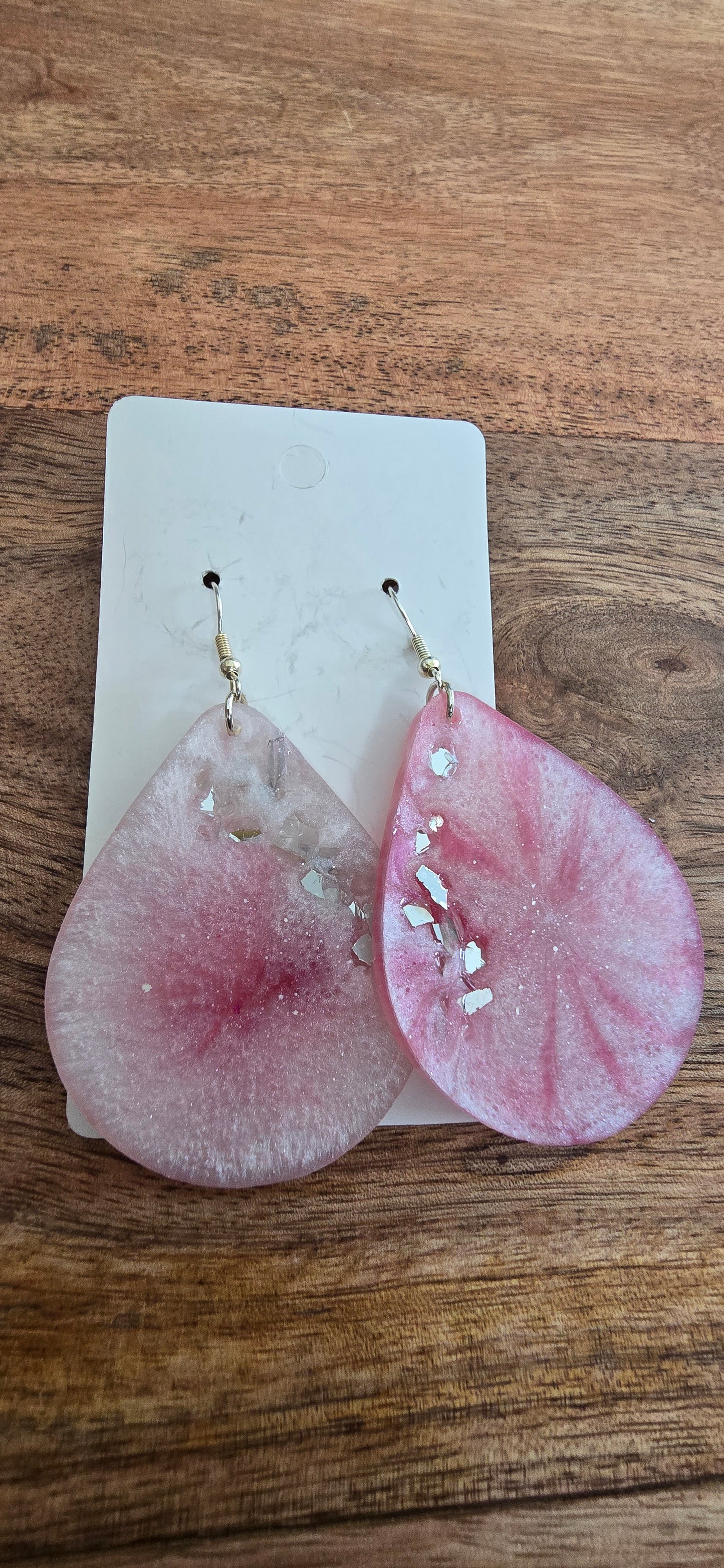 Tear drop ombre earrings