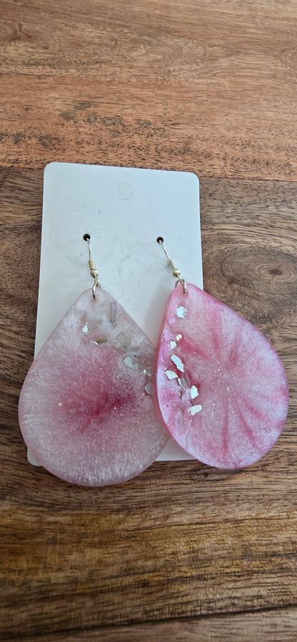 Tear drop ombre earrings