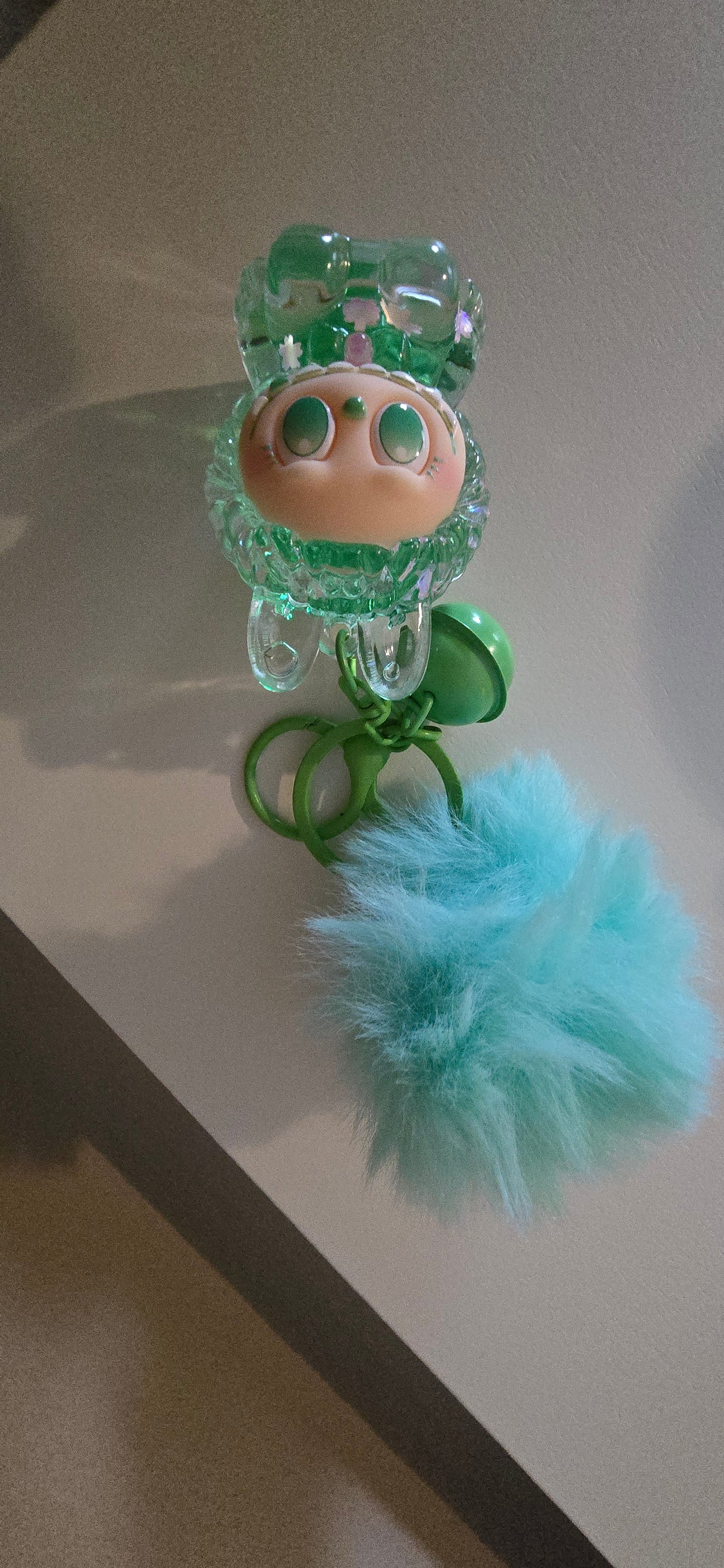 Green Little Monster Keychain