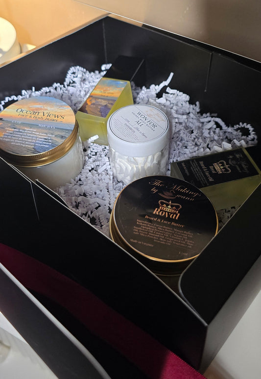 Men’s Luxury Gift Box (includes 2 oils, 2 balms, 1 unisex body butter)