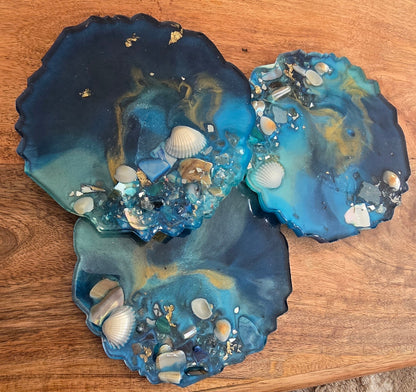 A Mermaid's Treasure (3 Acrylic Coasters)
