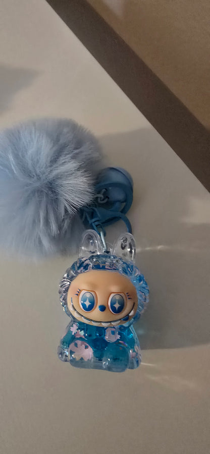 Cute Blue Little Monster Keychain