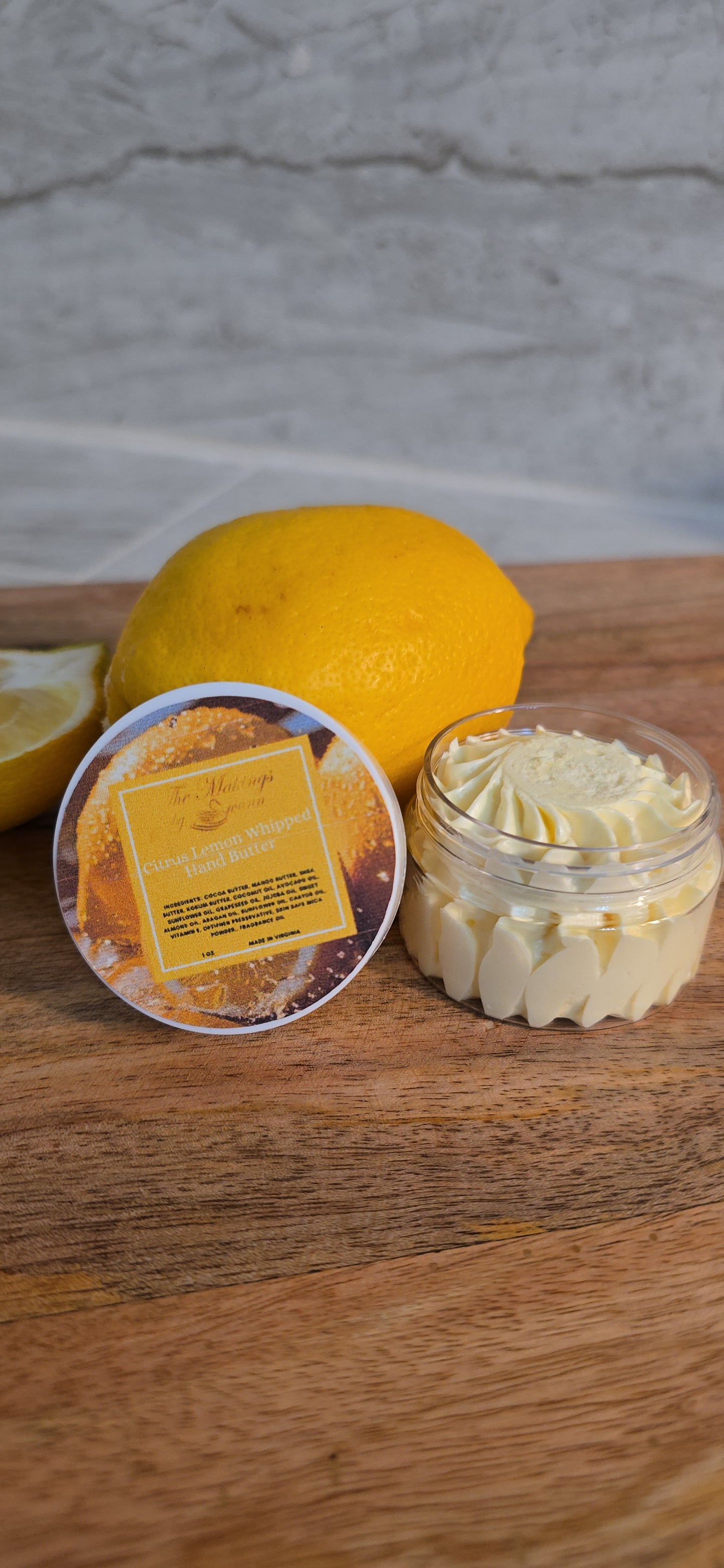 Citrus Lemon Whipped Hand Butter 1 oz
