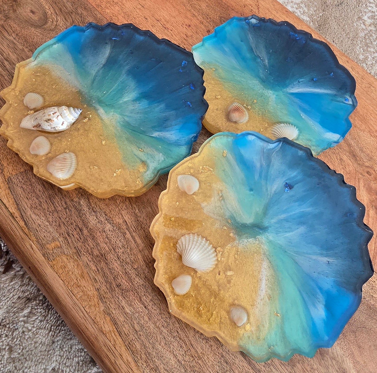 Ocean Themed Coasters (Set of 3)
