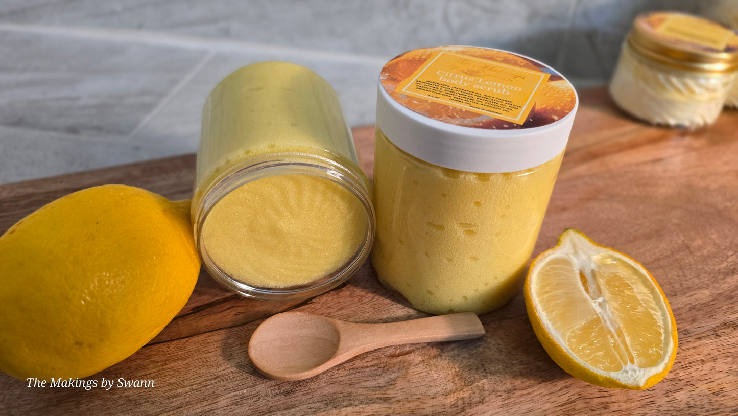 Citrus Lemon Sugar body scrub 6.7 oz