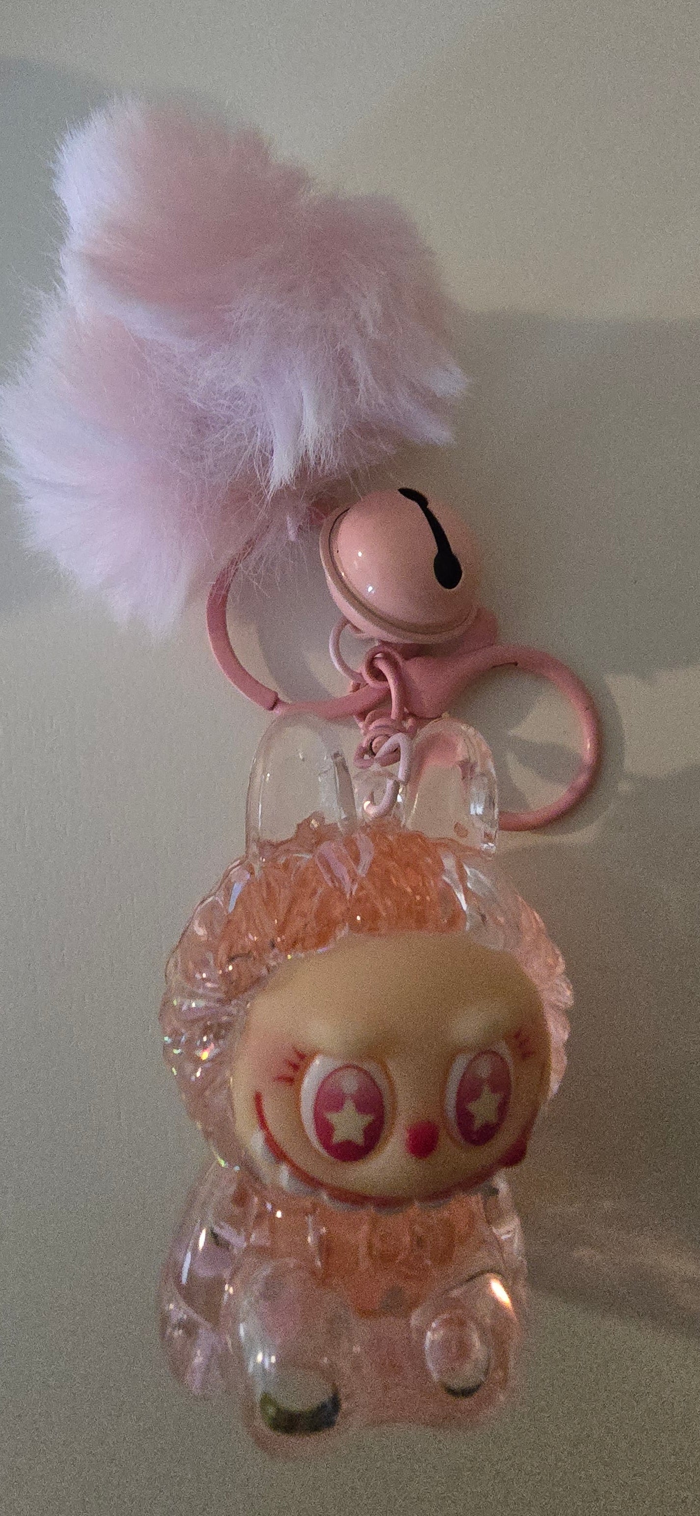 Pink Little Monster keychain