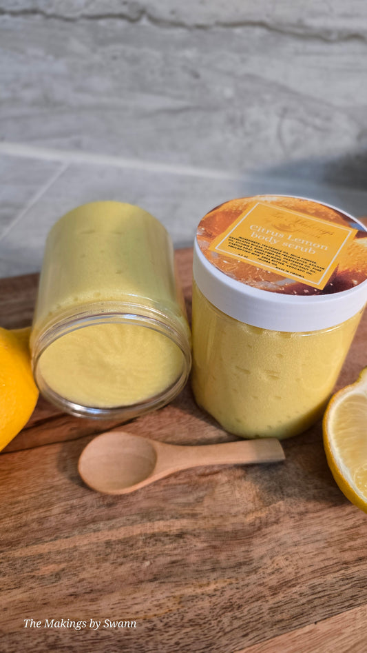 Citrus Lemon Sugar body scrub 6.7 oz