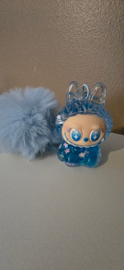 Cute Blue Little Monster Keychain