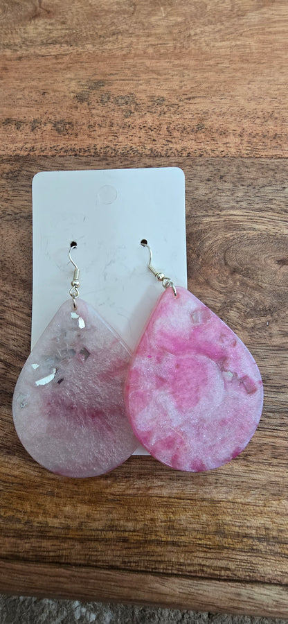 Tear drop ombre earrings