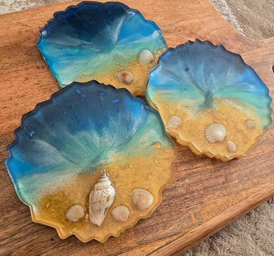 Ocean Themed Coasters (Set of 3)